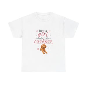 Camiseta para mamás de perros Cavapoo, camiseta gráfica minimalista para amantes de los cachorros.