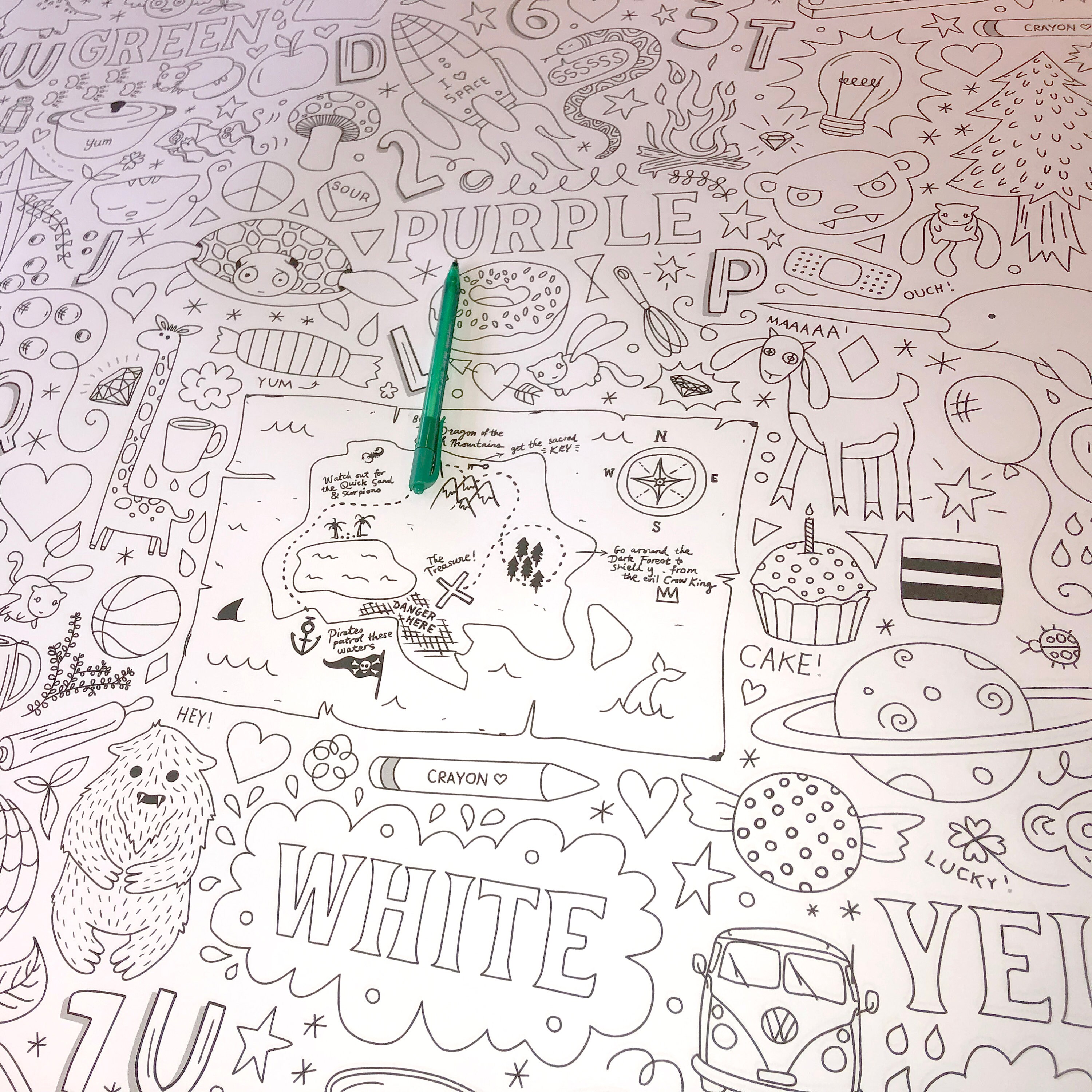 Giant colouring in sheet | Etsy