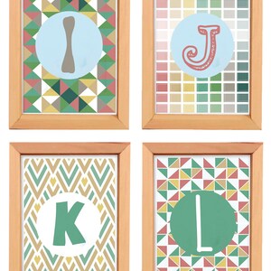 Printable Letters Poster. Set of 24 Posters. Poster ABC FREE - Etsy