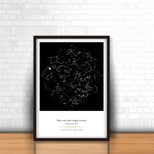 Benutzerdefinierte Sternenkarte, digitale Karte, Poster Ihrer Himmelskarte, Hochzeitsgeschenk, Konstellation, Geburtstagsgeschenk, personalisiertes Geschenk, perfektes Geschenk Geburten,