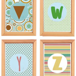Printable Letters Poster. Set of 24 Posters. Poster ABC FREE - Etsy