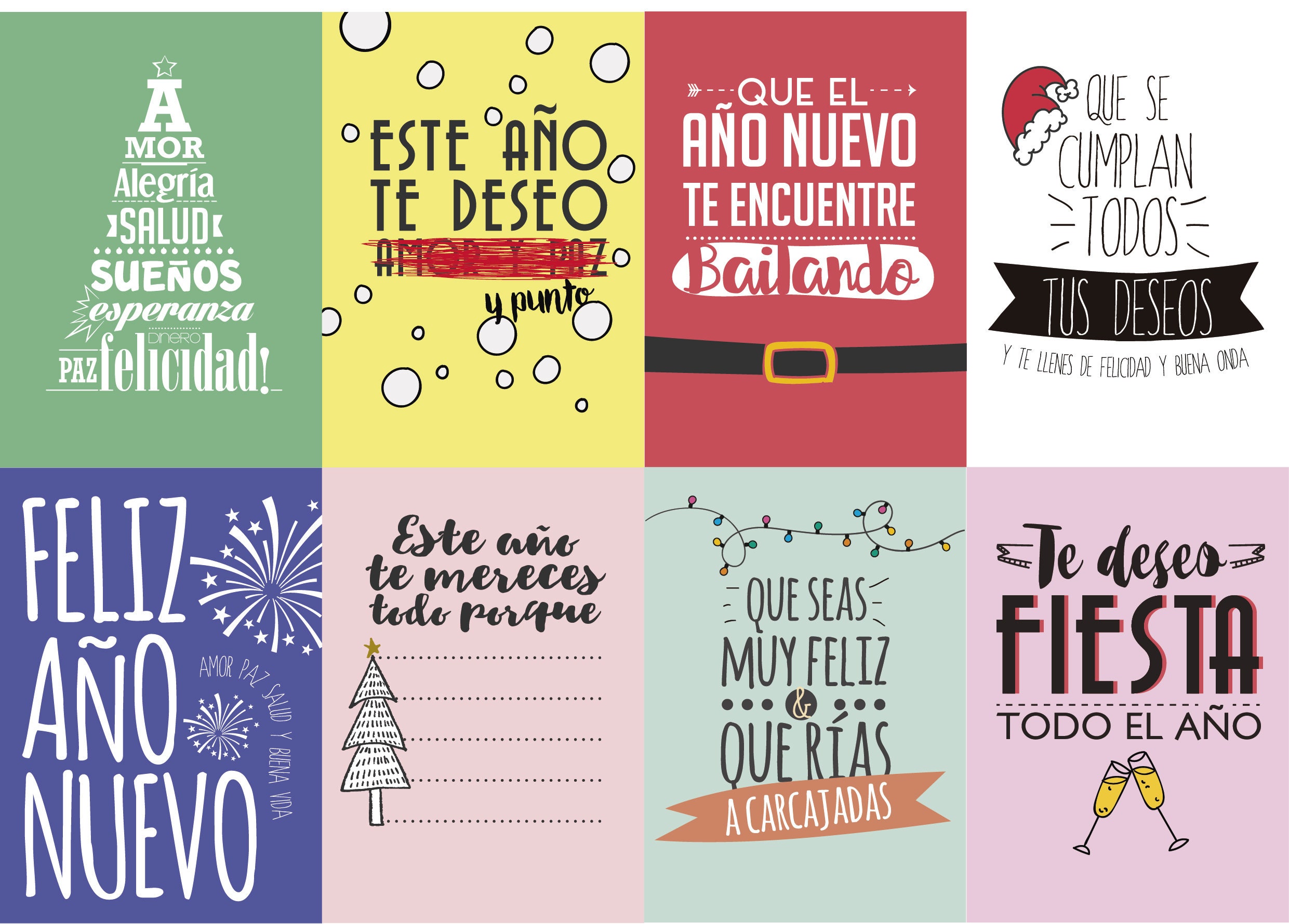 spanish-christmas-cards-set-8-printable-cards-merry-etsy