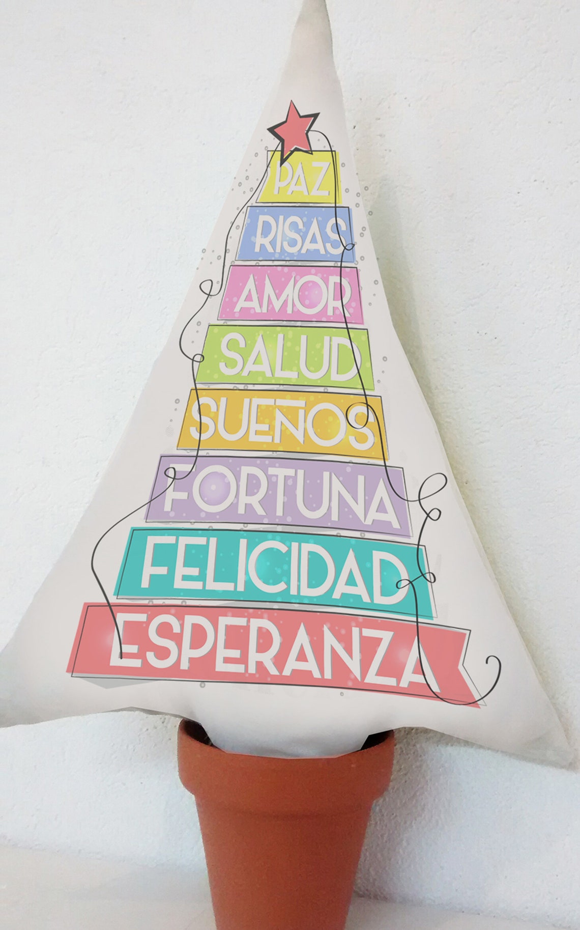 SPANISH WISHES, Christmas Printables, Christmas Tree Print, Christmas ...