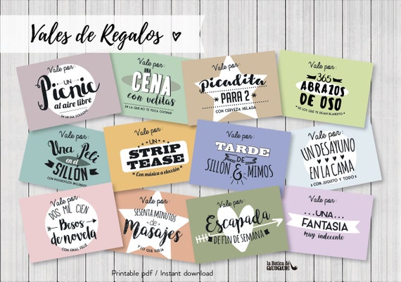 Vales de regalo de navidad felices fiestas. 16 originales Etsy