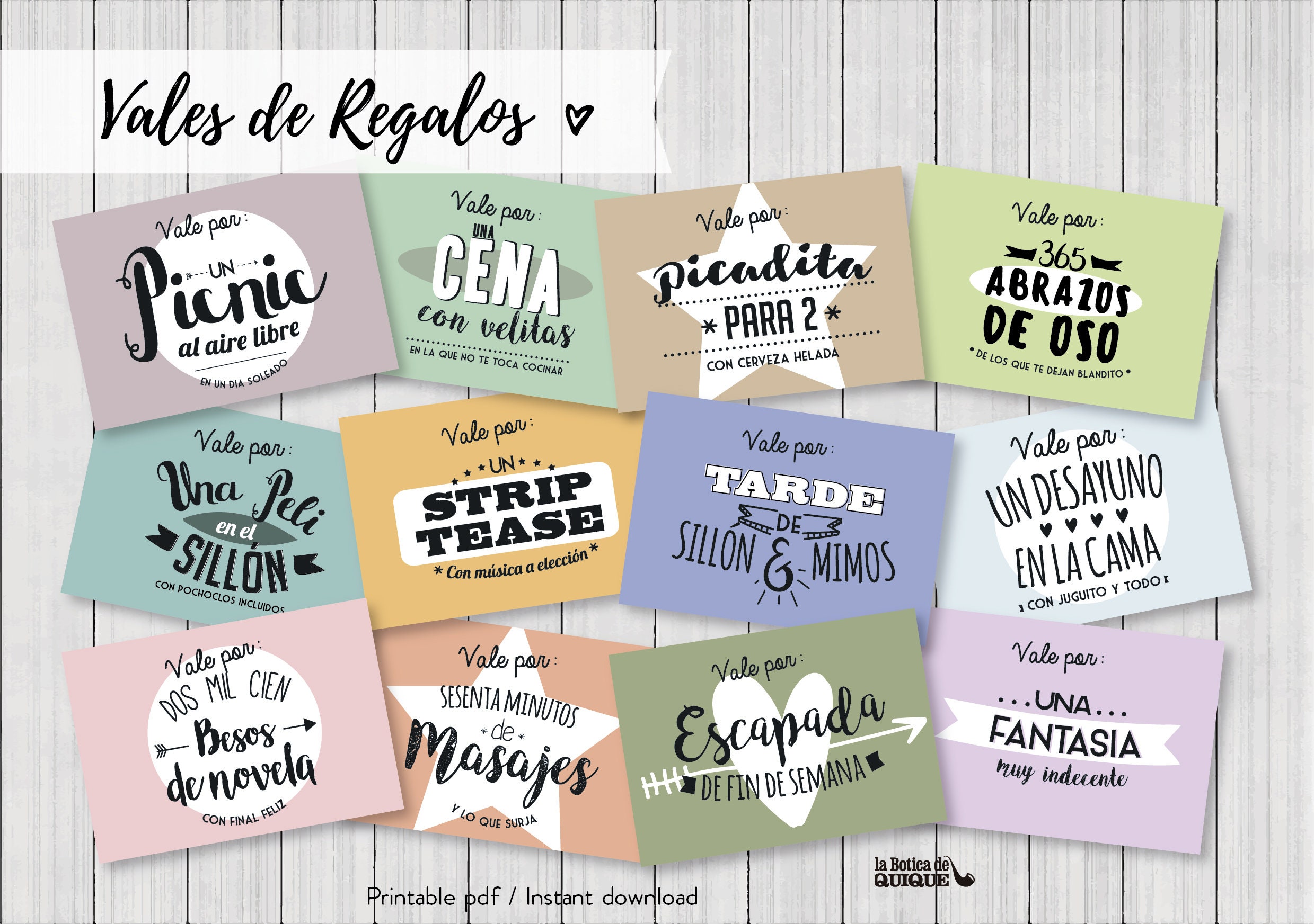 Vales Para Imprimir Pdf Vales de regalo de navidad felices fiestas. 16 originales - Etsy España