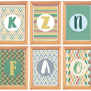 Printable Letters Poster. Set of 24 Posters. Poster ABC FREE - Etsy