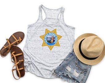 CHP / California Highway Patrol / CHP Wife, Girlfriend, Mom Women's Racerback Tank Top