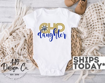 CHP Daughter | California Highway Patrol Officer | Infant Tee Infant Bodysuit | Toddler Tee Shirt | CHP Baby