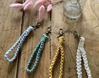 Porte-clés en macramé, Bijoux de sac