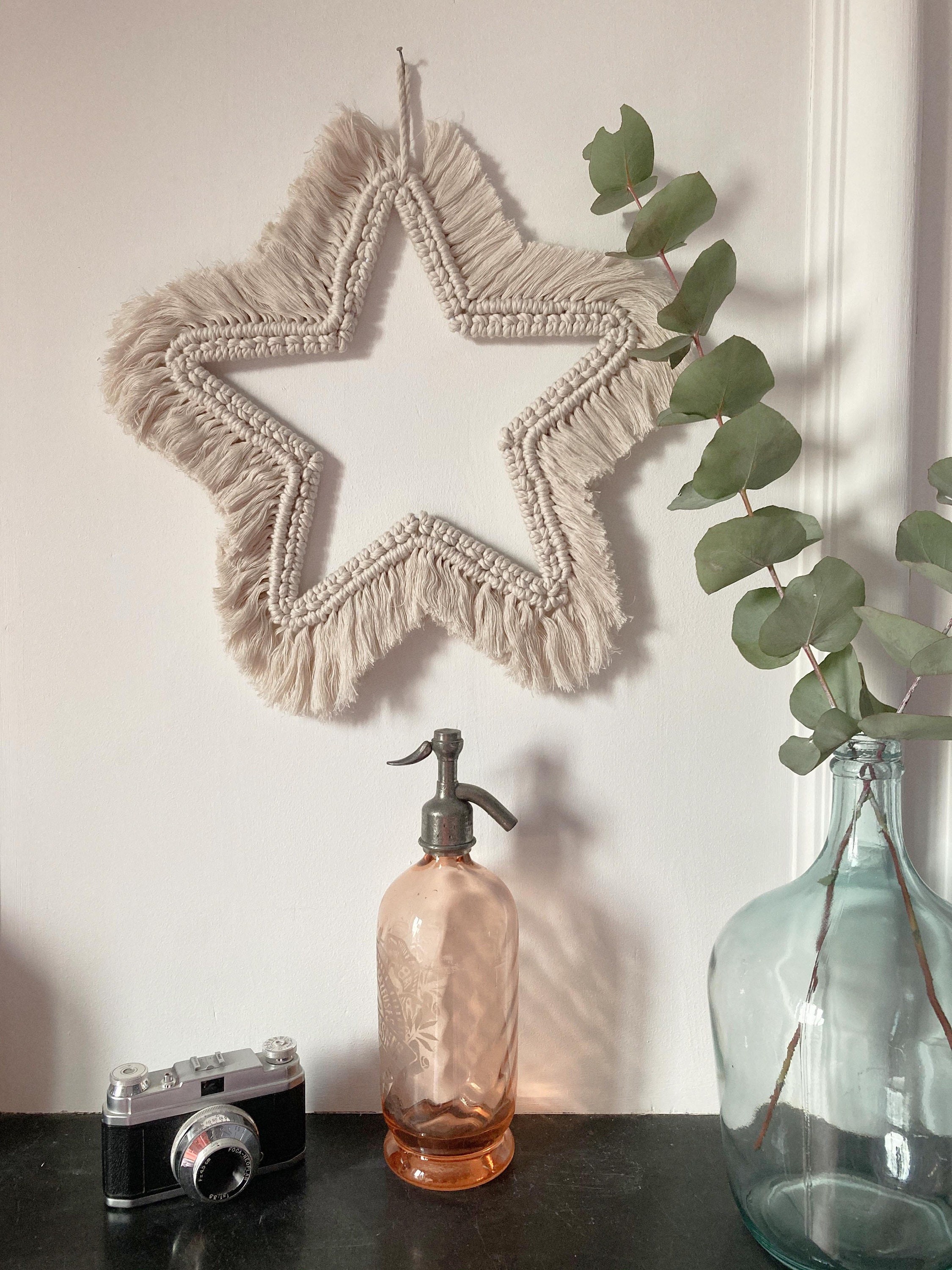 Suspension Étoile Macramé