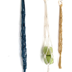 Macramé nets for fruit and vegetables