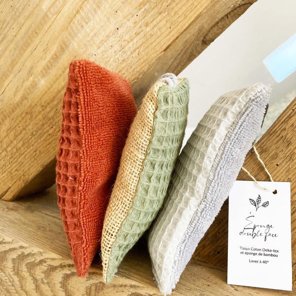 Washable and reusable dishwashing sponge
