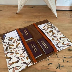 Pochette passeport familial, Portefeuille de voyage passeport, Porte-passeport familial, Portefeuille personnalisé pour passeport familial