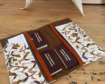 Familienpasshülle, Reisepass-Geldbörse, Personalisierbare Geldbörse