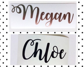 Name Vinyl Decal Stickers, Personalised Custom transfer