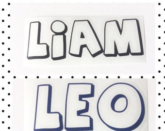 Personalized Name Vinyl Decal Sticker: Custom Label