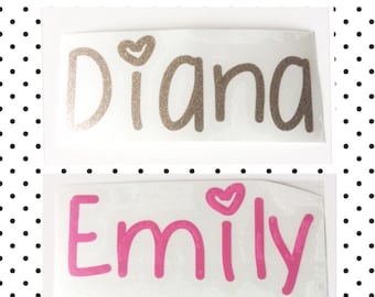 Custom Name Vinyl Decal Sticker