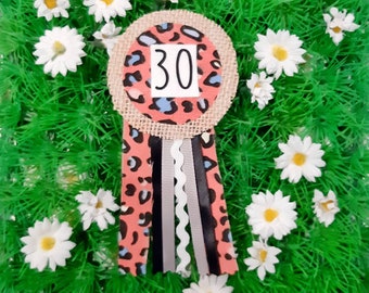 Custom Age Birthday Corsage Rosette Badge Gift