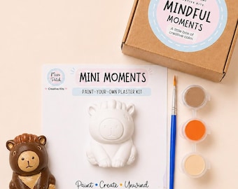 Capybara Magnet Painting Kit for Adults – Mini Paint Your Own Craft Gift