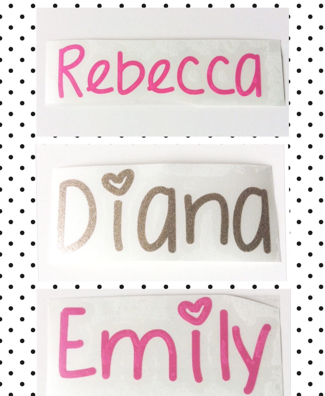 Custom Name Vinyl Decal Sticker Etsy UK