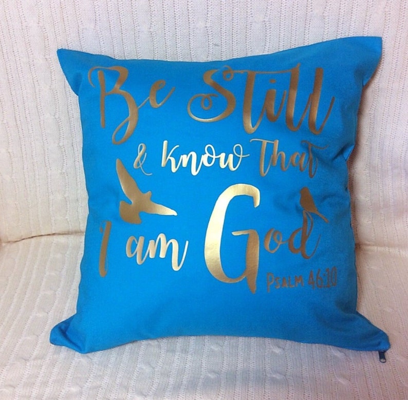 Christian Gifts Bible Verse Cushion Cover Quote Prayer Etsy UK