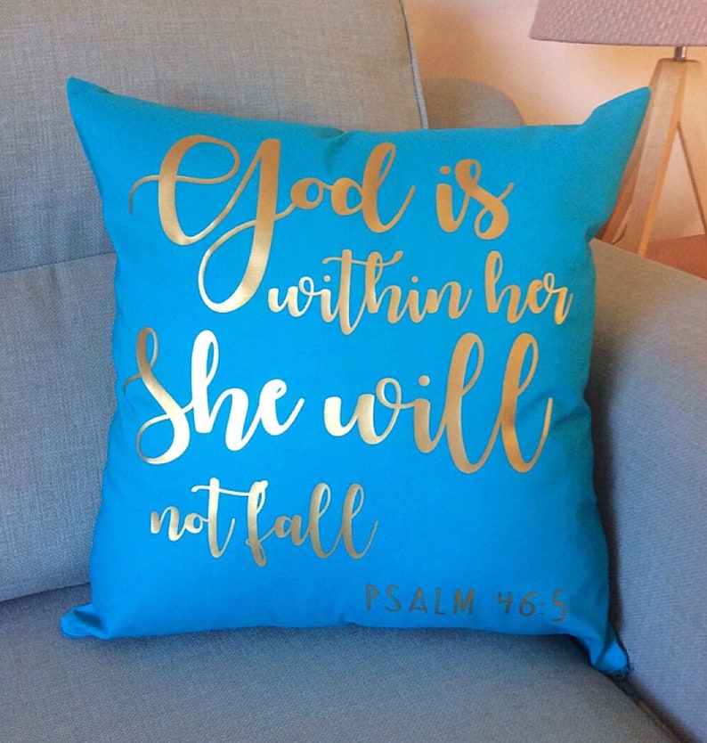 Christian Gift Scripture Pillow Bible Verse Cushion Cover Etsy