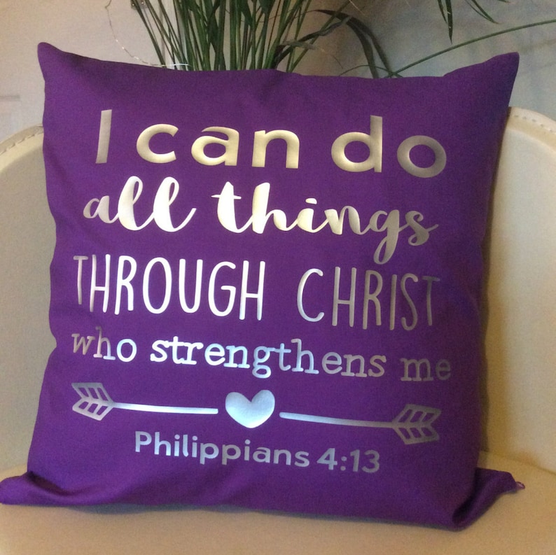 Christian Gifts Bible Verse Scripture Cushion Cover Etsy