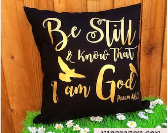 Christian Gifts, Bible Verse Cushion Cover, Quote Prayer Pillow