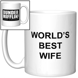 World&#39;s Best Wife Coffee Mug (The Office, Dunder Mifflin)