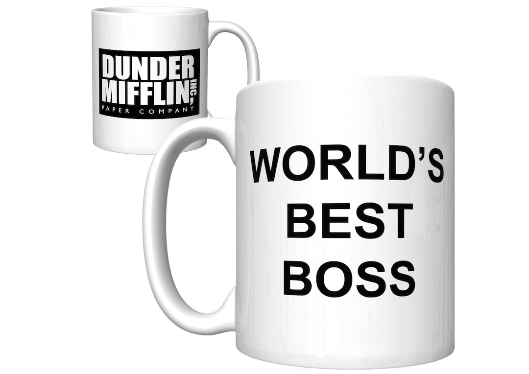World's Best Boss Coffee Mug the Office, Dunder Mifflin Etsy