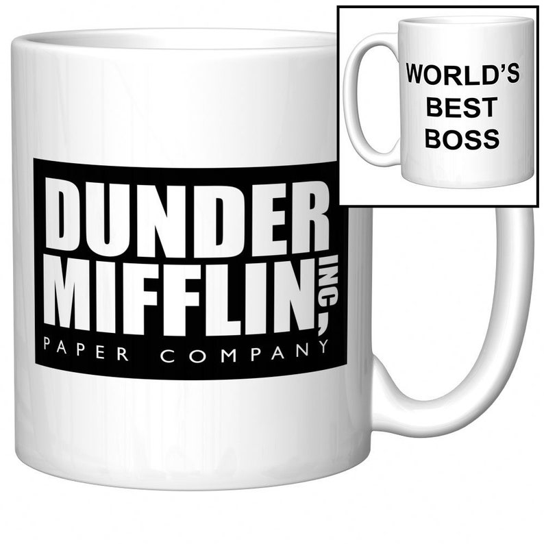World's Best Boss Coffee Mug The Office Dunder Mifflin Etsy