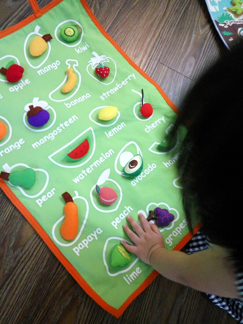 Fruit Chart for kid Play Based Fruit Chart Back to School Etsy