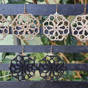 Handmade Crochet Earring .