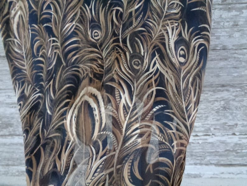 Poly The Bunk Haus \u2022 VINTAGE Retro Distressed BonWorth Button Up Down Sheer Feather Feathers Long Sleeve Blouse Shirt Top Size Small S