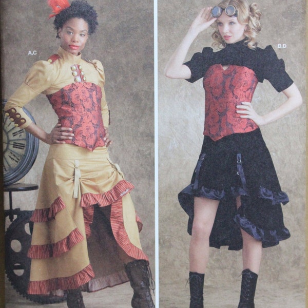 Simplicity Pattern 9007 H5 Misses' Steampunk Cosplay Costumes in sizes 6-8-10-12-14