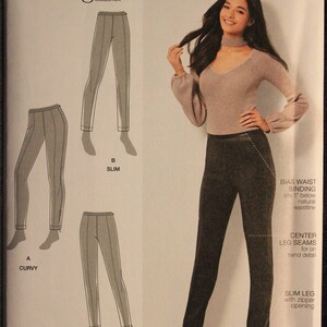 Simplicity Pattern 8514  H5  Amazing Fit Misses Petite Pants Slim, Average and Curvy Fit in Size 6-8-10-12-14