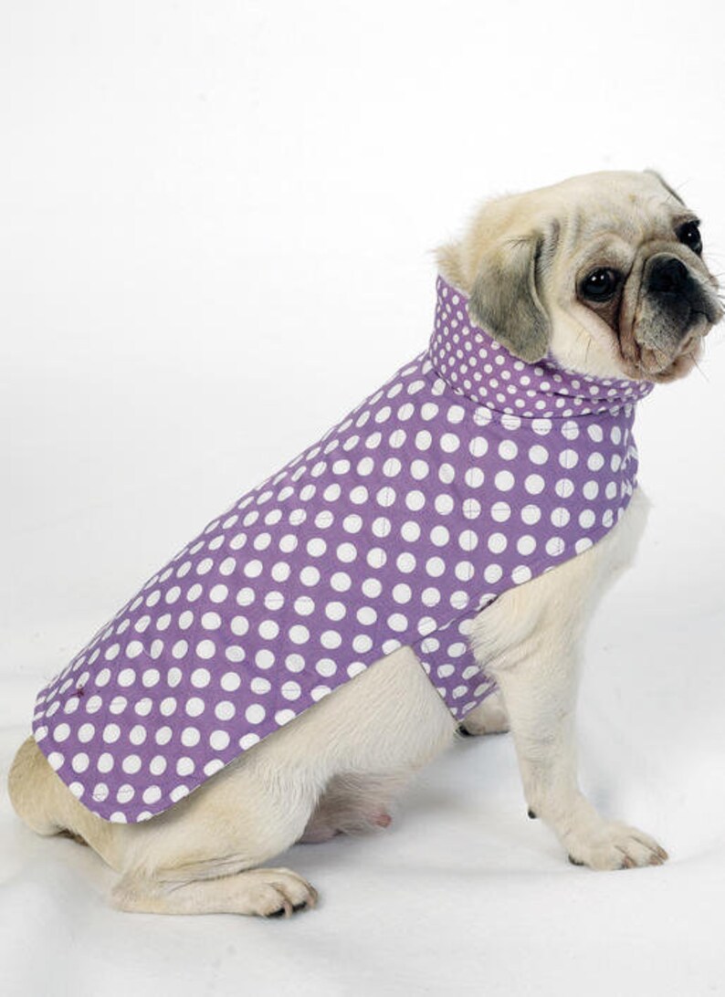 Butterick Pattern 6432 Pet Coats with Collar or Hood Variation Etsy