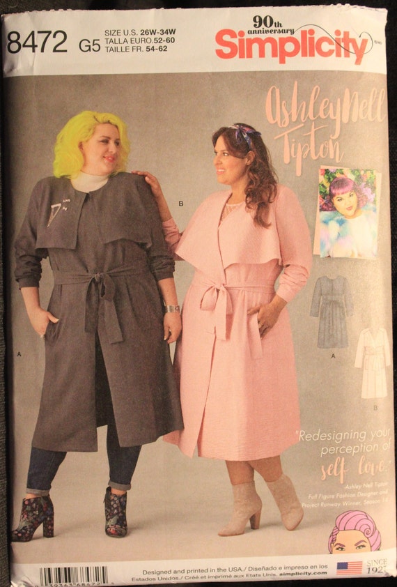 Simplicity Plus Size 18w 26w Bodysuit Pattern, 1 Each in Simplicity Plus Size 18w 26w Bodysuit Pattern, 1 Each in
