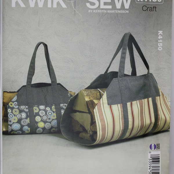 Kwik Sew Pattern K4150 Log Carriers in Two Sizes