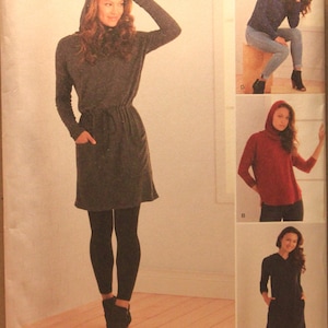 Simplicity Pattern 8790 Sew House Seven Misses&#39; Knit Dresses and Tunics in Sizes XS-SM-Med-Lrg-Xlg