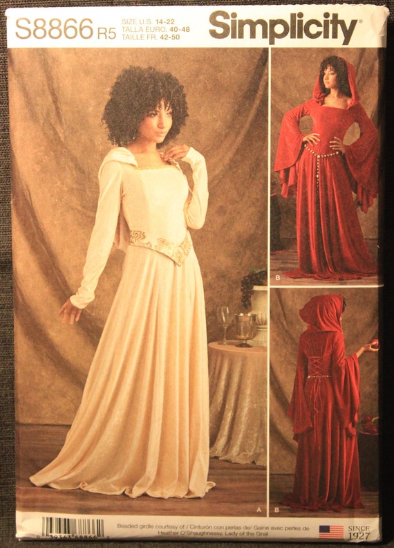 Simplicity Sewing Pattern extraña Cosplay Disfraz De punto vestidos 8866
