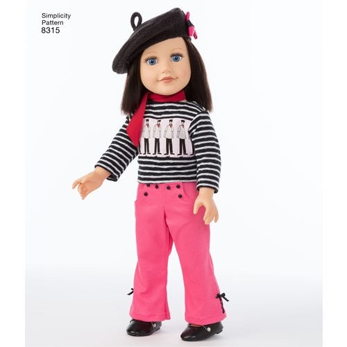 Simplicity Pattern 8315 Carla Reiss Designs 18in Chef Doll Clothes - Etsy