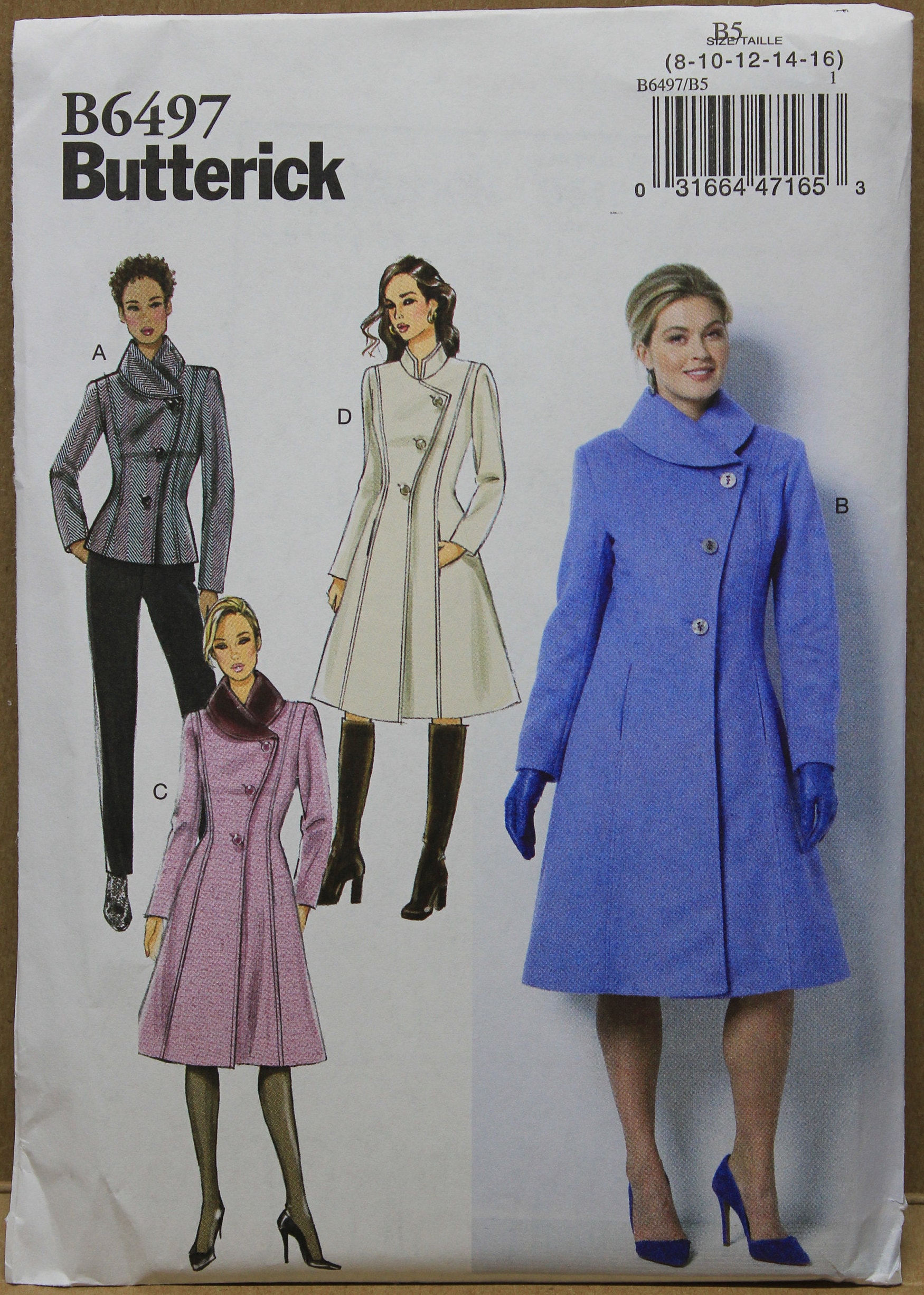 ♦SAVOY CLOTHING♦豹柄 ビッグキャスケット♢♢♢ Jacket, Shawl Collar - Vogue 7806 - Uncut Sewing Pattern - Etsy