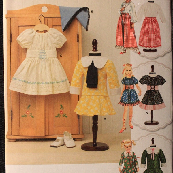 Simplicity Pattern 8575   Cindy Hernandes Designs The Dollies' Dressmaker 1970s Vintage-Inspired Clothes for 18" doll