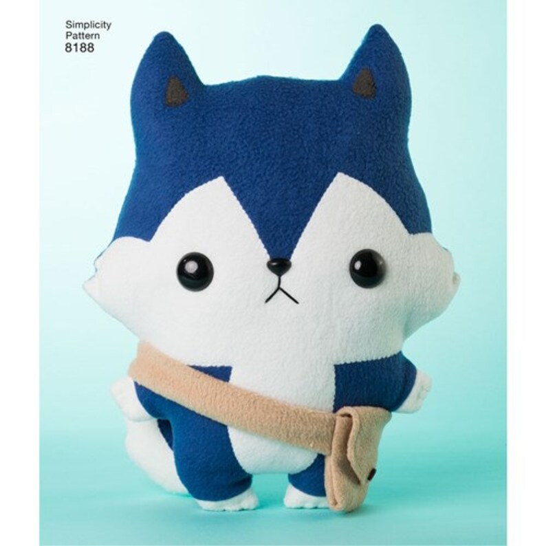 Simplicity Pattern 8188 Teacup Lion Designs Stuffed Fox Wolf Etsy