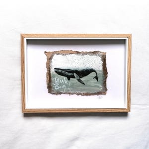 Mixed Media Collage mit Epoxidharz - "THINK BIG"