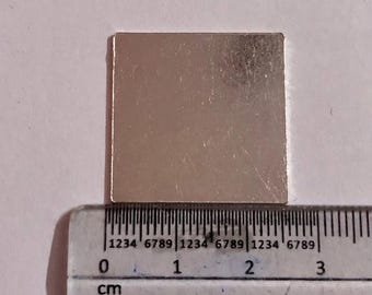 Pure 999 Silver Square Sheet: Rahu Remedy, Astrological Use (25MM Size)