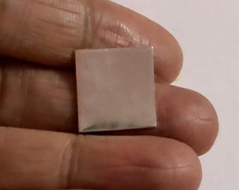 999 Pure Silver Square, Good Luck Charm, Rahu Remedy (2 gram approx)