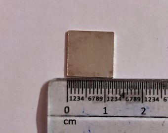 999 Pure Silver Square Sheet: Astrological Rahu Remedy (11mm Size)