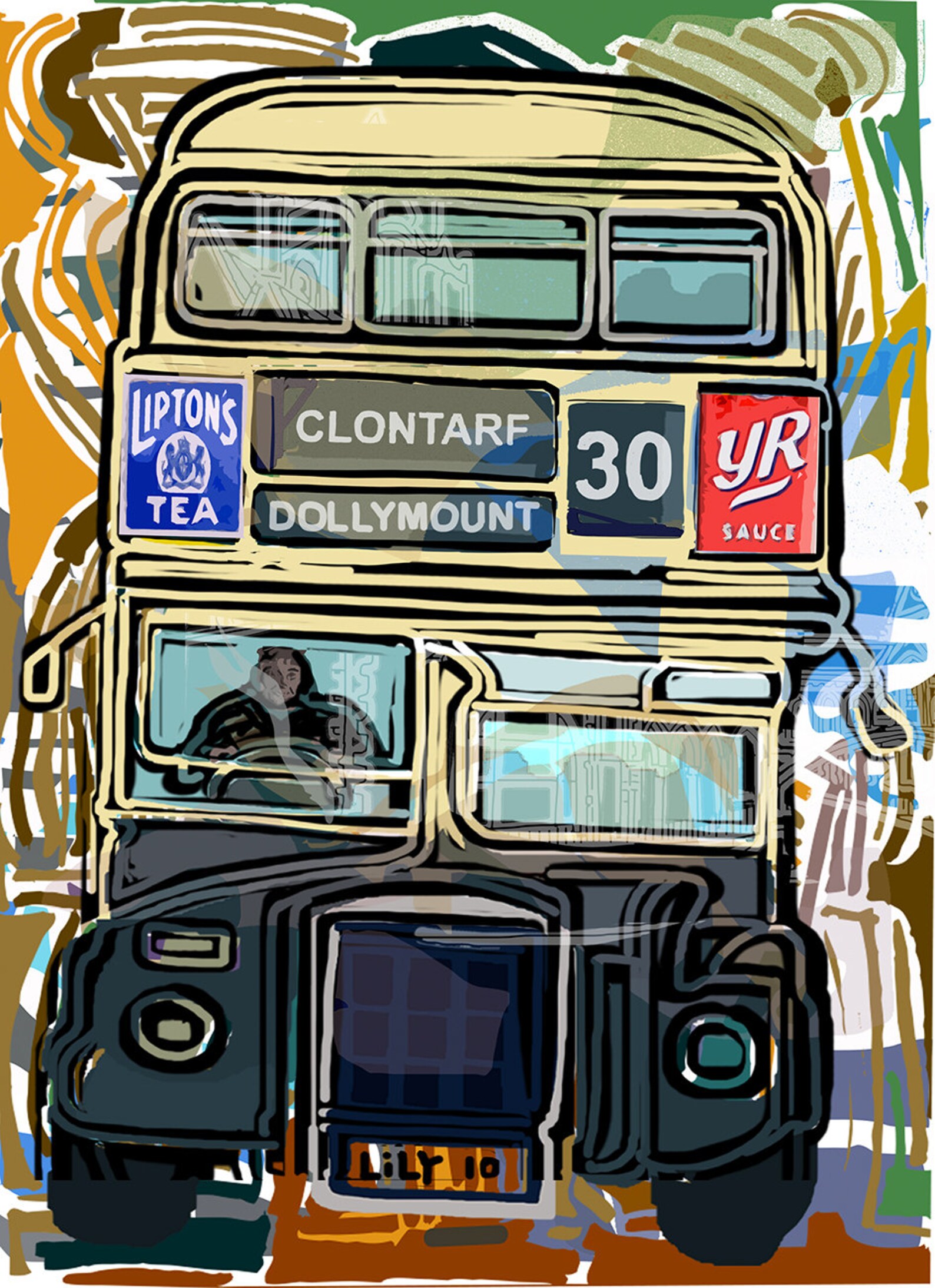 Old Bus Dublin 30 Etsy